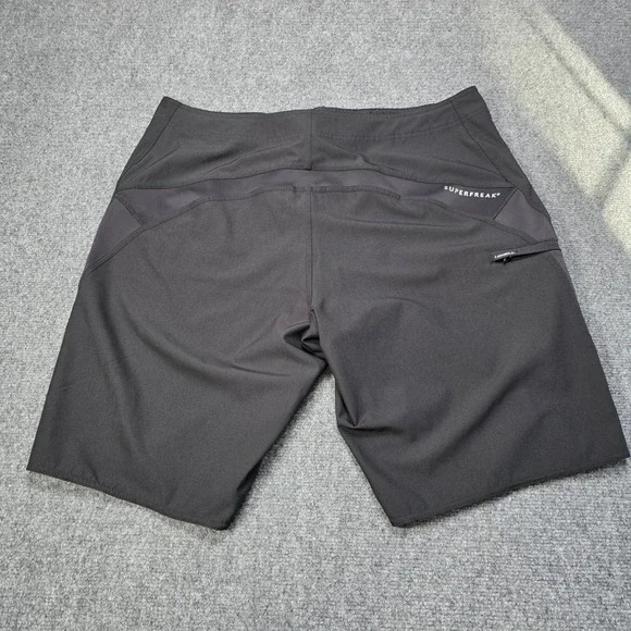 O'Neill Men Hyperfreak Board Shorts Size 36 Black Superfreak Stretch Swim Trunks - Picture 7 of 8